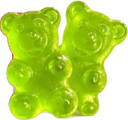 Gomitas sabor manzana verde en forma de osito
